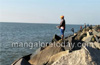 Mangaluru: Anglers have a gala time at Panambur Beach